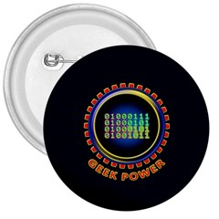 Geek Power 3  Buttons by linceazul