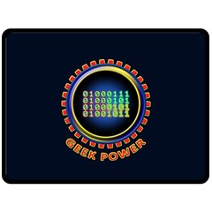 Geek Power Fleece Blanket (large)  by linceazul