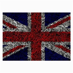 Union Jack Flag Uk Patriotic Large Glasses Cloth (2-side) by Celenk
