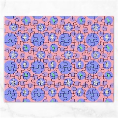 Pink Retro Dots Rectangular Jigsaw Puzzl by snowwhitegirl