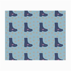 Deer Boots Teal Blue Small Glasses Cloth (2-side) by snowwhitegirl