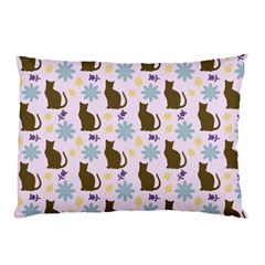 Outside Brown Cats Pillow Case by snowwhitegirl