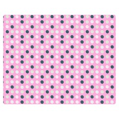 Teal White Eggs On Pink Double Sided Flano Blanket (medium)  by snowwhitegirl