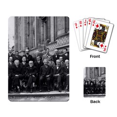 1927 Solvay Conference On Quantum Mechanics Playing Card by thearts