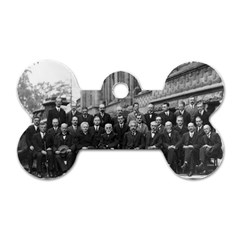 1927 Solvay Conference On Quantum Mechanics Dog Tag Bone (two Sides) by thearts