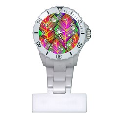 Abstract Background Colorful Leaves Plastic Nurses Watch by Nexatart
