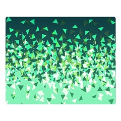 Green Disintegrate Double Sided Flano Blanket (large)  by jumpercat