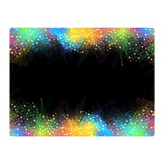 Frame Border Feathery Blurs Design Double Sided Flano Blanket (mini)  by Nexatart