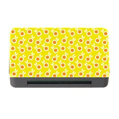 Square Flowers Yellow Memory Card Reader With Cf by snowwhitegirl