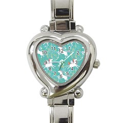 Magical Flying Unicorn Pattern Heart Italian Charm Watch by Bigfootshirtshop