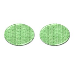Knittedwoolcolour2 Cufflinks (oval) by snowwhitegirl