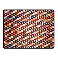 Mosaic Pattern Quilt Pattern Double Sided Fleece Blanket (small) by paulaoliveiradesign