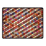 mosaic pattern quilt pattern Double Sided Fleece Blanket (Small) 45 x34  Blanket Back