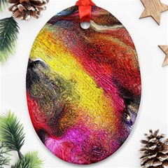Background Art Abstract Watercolor Oval Ornament (two Sides) by Nexatart