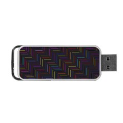 Lines Line Background Portable Usb Flash (one Side) by Nexatart