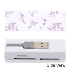 Beautiful,violet,floral,shabby Chic,pattern Memory Card Reader (stick)  by NouveauDesign