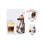 Coffee and milkshakes Playing Cards (Mini)  Back