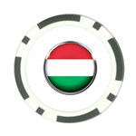 Hungary Flag Country Countries Poker Chip Card Guard Back