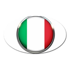 Italy Country Nation Flag Oval Magnet by Nexatart