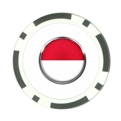 Monaco Or Indonesia Country Nation Nationality Poker Chip Card Guard by Nexatart