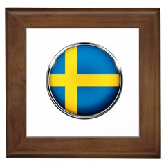 Sweden Flag Country Countries Framed Tiles by Nexatart