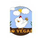 Go Vegan - Cute Chick  Memory Card Reader Front