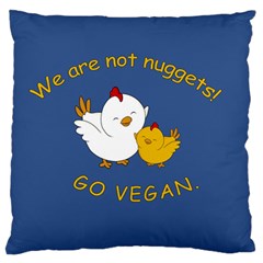 Go Vegan - Cute Chick  Standard Flano Cushion Case (one Side) by Valentinaart