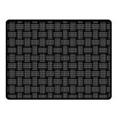 Background Weaving Black Metal Double Sided Fleece Blanket (small)  by Nexatart