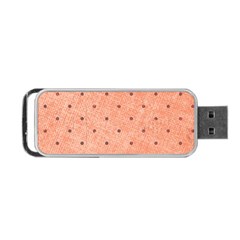 Dot Peach Portable Usb Flash (two Sides) by snowwhitegirl