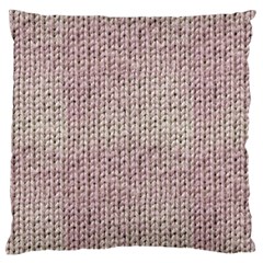 Knitted Wool Pink Light Standard Flano Cushion Case (two Sides) by snowwhitegirl