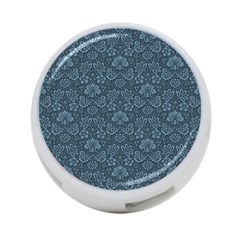 Damask Blue 4-port Usb Hub (one Side) by snowwhitegirl