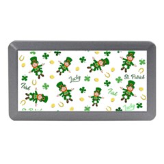 St Patricks Day Pattern Memory Card Reader (mini) by Valentinaart