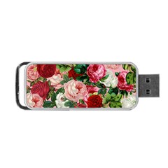 Rose Bushes Portable Usb Flash (one Side) by snowwhitegirl