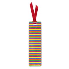 Horizontal Gay Pride Rainbow Flag Pin Stripes Small Book Marks by PodArtist
