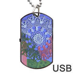 Pink Houses Dog Tag Usb Flash (two Sides) by snowwhitegirl