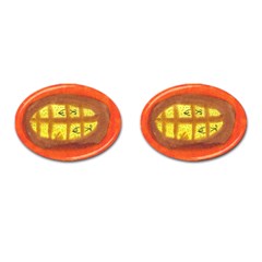Fish Egg Cufflinks (oval) by snowwhitegirl