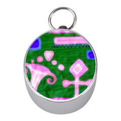 Hearts For The Pink Cross Mini Silver Compasses by snowwhitegirl