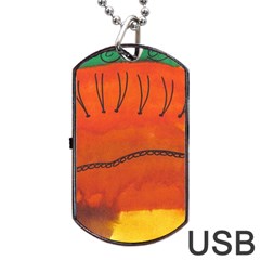 Guy With Weird Haircut Dog Tag Usb Flash (one Side) by snowwhitegirl