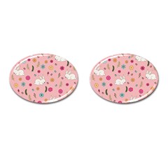 Easter Bunny  Cufflinks (oval) by Valentinaart
