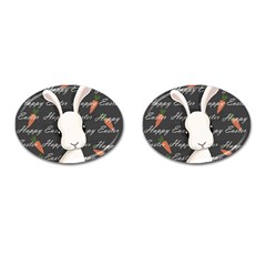 Easter Bunny  Cufflinks (oval) by Valentinaart