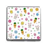 Easter Kawaii Pattern Memory Card Reader (Square) Front