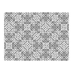 Black And White Oriental Ornate Double Sided Flano Blanket (mini)  by dflcprints