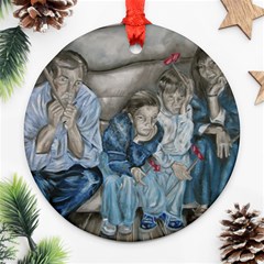 The Nobodies Round Ornament (two Sides) by redmaidenart