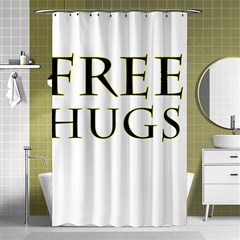 Freehugs Shower Curtain 48  X 72  (small)  by cypryanus