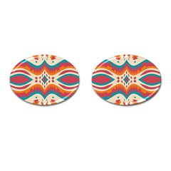 Symmetric Distorted Shapes                              Cufflinks (oval) by LalyLauraFLM