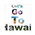 Hawaii Small Satin Scarf (Square) Front