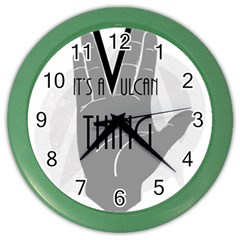 Vulcan Thing Color Wall Clocks by Howtobead