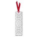 Black And White Ethnic Geometric Pattern Small Book Marks Front