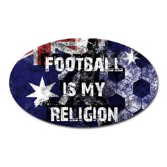 Football Is My Religion Oval Magnet by Valentinaart