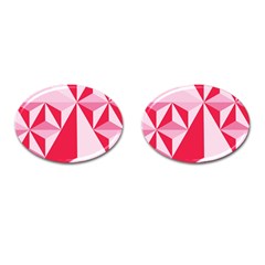 3d Pattern Experiments Cufflinks (oval) by Sapixe